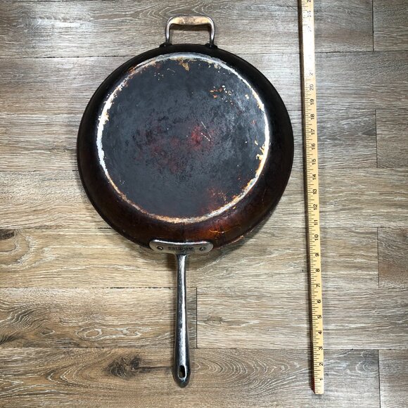 All Clad Metalcrafters Stainless Steel Non Stick 14" Frying Pan Skillet Large - Picture 2 of 10